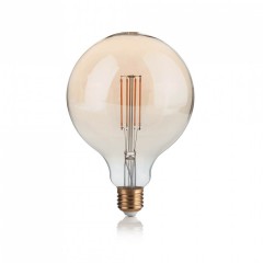 Лампочка Ideal Lux E27 VINTAGE 04W GLOBO D125 AMBRA 2200K 151724