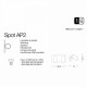 Бра-спот Ideal Lux SPOT AP2 NERO 156743