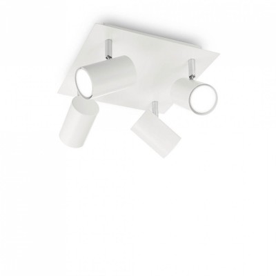 Спот Ideal Lux SPOT PL4 BIANCO 156774 Спот Ideal Lux SPOT PL4 BIANCO 156774