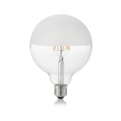 Лампочка Ideal Lux E27 08W GLOBO D125 SATINATA 3000K 157580