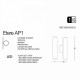 Бра Ideal Lux ETERE AP ANTRACITE 4000K 172408