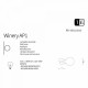 Бра Ideal Lux WINERY AP1 BIANCO 180298