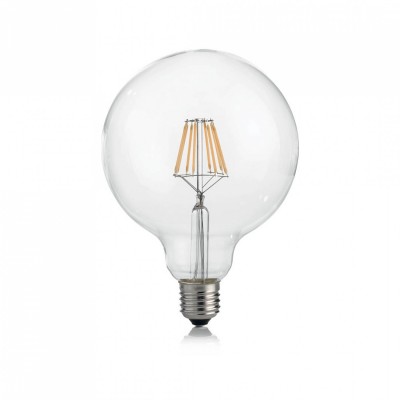 Лампочка Ideal Lux E27 08W GLOBO D125 TRASP 3000K DIMM 188959