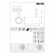 Трековый светильник Ideal Lux SMILE 30W CRI80 50° 4000K WH 190075