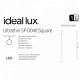 Подвесной светильник Ideal Lux ULTRATHIN D040 SQUARE NERO 194202