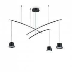 Подвесной светильник Ideal Lux FISH SP3 NERO 196978