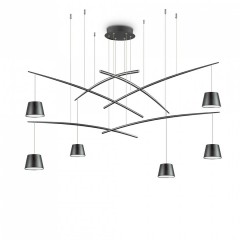 Подвесной светильник Ideal Lux FISH SP6 NERO 196992