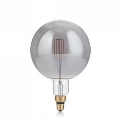 Лампочка Ideal Lux E27 VINTAGE XL 04W GLOBO D125 FUME' 2200K 204536