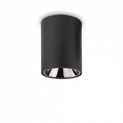 Точечный светильник Ideal Lux NITRO 15W ROUND NERO 205984