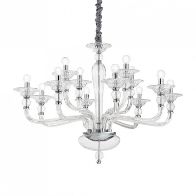 Люстра Ideal Lux DANIELI SP12 TRASPARENTE 213484