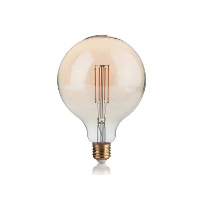 Лампочка Ideal Lux E27 VINTAGE 04W GLOBO D125 AMBRA 2200K DIMM 223926 Лампочка Ideal Lux E27 VINTAGE 04W GLOBO D125 AMBRA 2200K DIMM 223926