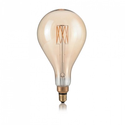 Лампочка Ideal Lux E27 VINTAGE XL 08W GOCCIA AMBRA 2200K DIMM 223964 Лампочка Ideal Lux E27 VINTAGE XL 08W GOCCIA AMBRA 2200K DIMM 223964