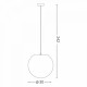 Подвесной светильник Ideal Lux CARTA SP1 D30 226026