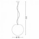 Подвесной светильник Ideal Lux CARTA SP1 D40 226033