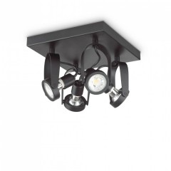 Спот Ideal Lux GLIM COMPACT PL4 SQUARE NERO 229621