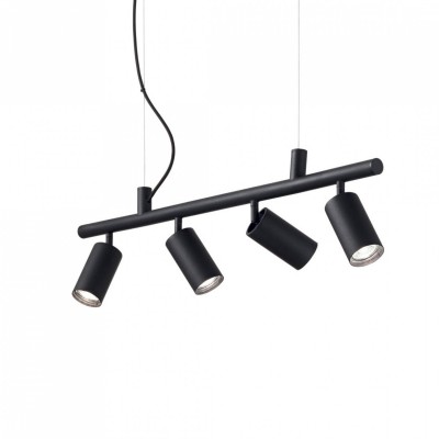 Подвесной светильник Ideal Lux DYNAMITE SP4 NERO 231341 Подвесной светильник Ideal Lux DYNAMITE SP4 NERO 231341
