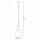 Подвесной светильник Ideal Lux HOLLY SP1 OTTONE SATINATO 231570