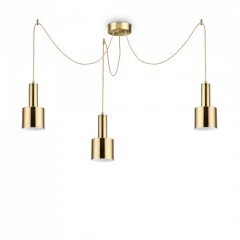 Подвесной светильник Ideal Lux HOLLY SP3 OTTONE SATINATO 231600