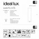 Точковий світильник Ideal Lux LOOK PL1 H75 NERO 233321