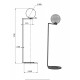 Торшер Pikart Pearl 23645-3
