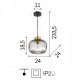 Підвісний світильник Ideal Lux MINT-2 SP1 FUME' 237398