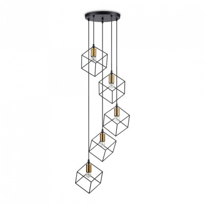 Люстра Ideal Lux ICE SP5 NERO 237664 Люстра Ideal Lux ICE SP5 NERO 237664