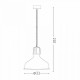 Подвесной светильник Ideal Lux ERIS-1 SP1 BIANCO 238104