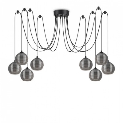 Подвесной светильник Ideal Lux RIGA SP8 FUME' 241197 Подвесной светильник Ideal Lux RIGA SP8 FUME' 241197