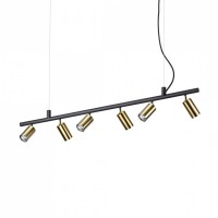 Підвісний світильник Ideal Lux DYNAMITE SP6 OTTONE SATINATO 244648