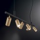 Подвесной светильник Ideal Lux DYNAMITE SP6 OTTONE SATINATO 244648
