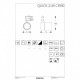 Трековий світильник Ideal Lux QUICK 21W CRI90 30° 4000K BK ON-OFF 247984