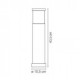 Столбик Ideal Lux TRONCO PT1 H40 ANTRACITE 248257