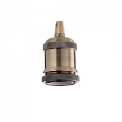 Патрон Ideal Lux PORTALAMPADA E27 GHIERA OTTONE BRUNITO 249216