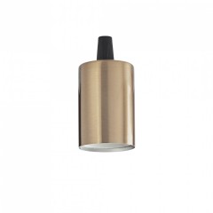 Патрон Ideal Lux PORTALAMPADA E27 LISCIO OTTONE BRUNITO 249247