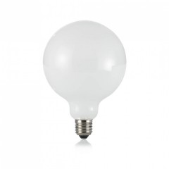 Лампочка Ideal Lux E27 08W GLOBO D125 BIANCO 4000K 253435