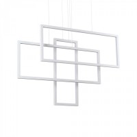 Підвісний світильник Ideal Lux FRAME SP RETTANGOLO BIANCO 253589