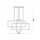 Подвесной светильник Ideal Lux FRAME SP RETTANGOLO BIANCO 253589