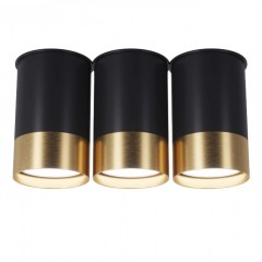 Накладний світильник Pikart BP Black/White Gold на 4 лампи 25606-1