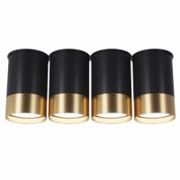 Накладной светильник Pikart BP Black/White Gold на 4 лампы 25624-1