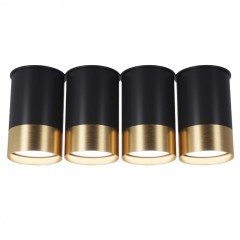 Накладной светильник Pikart BP Black/White Gold на 4 лампы 25624-1