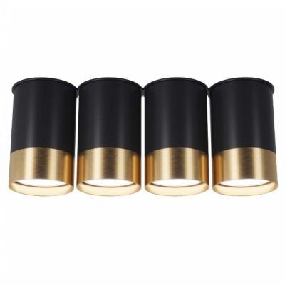 Накладной светильник Pikart BP Black/White Gold на 4 лампы 25624-1
