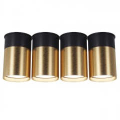 Накладной светильник Pikart BP Black/White Gold на 4 лампы 25624-2