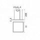 Люстра Ideal Lux ORACLE SLIM SP D90 SQUARE WH 3000K 259192
