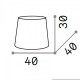 Абажур Ideal Lux SET UP PARALUME CONO D40 NERO 260235