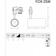 Трековий світильник Ideal Lux Fox 25w cri80 35° 4000k 267807