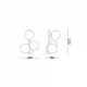 Бра Ideal Lux PERLAGE AP3 NERO 271439