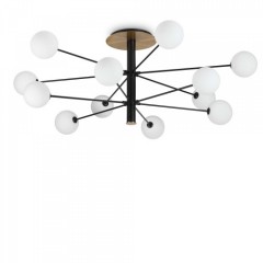 Люстра Ideal Lux COSMOPOLITAN PL12 NERO OTTONE 273709