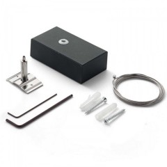 Підстава Ideal Lux FLUO KIT SINGLE STEEL CABLE 5 MT BK CEILING CUP 276335