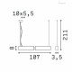 Підвісний світильник Ideal Lux Steel wide 4000k 276717