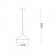Подвесной светильник Ideal Lux YURTA SP1 D21 NERO 281568